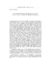 Polsko-niemiecka wsp&oacute;łpraca służb policyjnych (lubuskie-Brandenburgia) = Polish-German cooperation of police services (Lubuskie Voivodship-Branderburg)