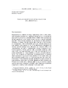 Poczucie bezpieczeństwa młodych zielonogórzan = Sense of security of young people in Zielona Góra