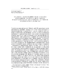 Dylematy i ograniczenia podmiotowości menedżerów pracujących w firmach międzynarodowych działających na terenie województwa lubuskiego = Dillemas and limitations of managers` subjectivity who work in international companies operating in Lubuskie Voivodship