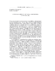 Wybrane aspekty sytuacji zawodowej a typ zawodu = Selected aspects of professional situation and type of a job