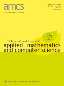 International Journal of Applied Mathematics and Computer Science (AMCS), volume 26, number 4 (2016) - Contents