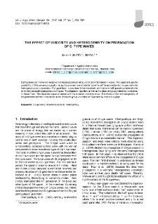 The effect of viscosity and heterogeneity on propagation of G-type waves
