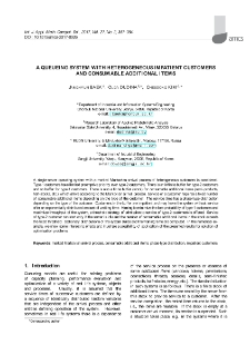 A queueing system with heterogeneous impatient customers and consumable additional items