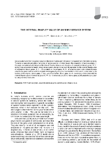 The interval Shapley value of an M/M/1 service system