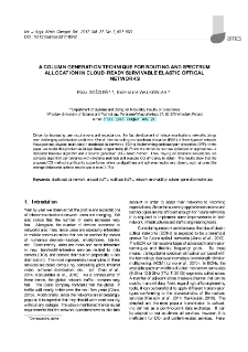 A column generation technique for routing and spectrum allocation in cloud-ready survivable elastic optical networks