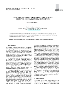 Decentralized stabilization of fractional positive descriptor continuous-time linear systems