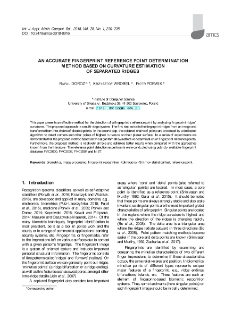 An accurate fingerprint reference point determination method based on curvature estimation of separated ridges