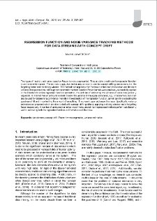 Regression function and noise variance tracking methods for data streams with concept drift
