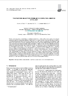 The feature selection problem in computer-assisted cytology