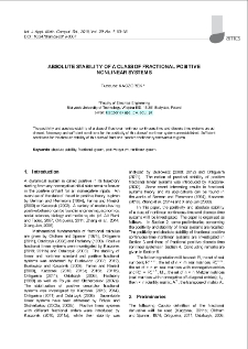 Absolute stability of a class of fractional positive nonlinear systems