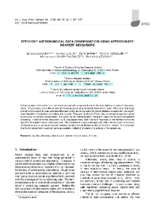 Efficient astronomical data condensation using approximate nearest neighbors