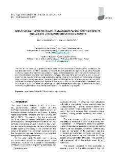 Using neural networks with data quantization for time series analysis in LHC superconducting magnets