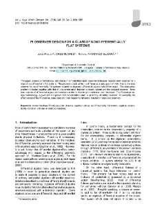 PI observer design for a class of nondifferentially flat systems