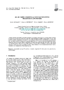 An LMI-based heuristic algorithm for vertex reduction in LPV systems