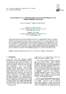 An automatic collision avoidance algorithm for multiple marine surface vehicles