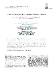 A genetic algorithm for the maximum 2-packing set problem