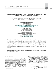 On three methods for bounding the rate of convergence for some continuous-time Markov chains