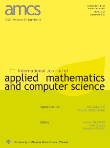 International Journal of Applied Mathematics and Computer Science (AMCS), volume 30, number 3 (2020) - Contents
