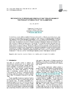 Recognition of species and genera of bacteria by means of the product of weights of the classifiers