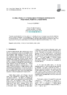 Global stability of nonlinear feedback systems with fractional positive linear parts