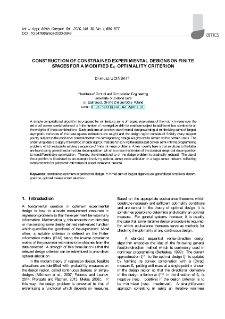 Construction of constrained experimental designs on finite spaces for a modified Ek-optimality criterion