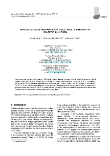 Mining clinical pathways for daily insulin therapy of diabetic children
