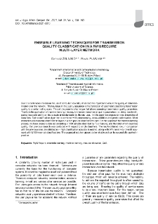 Ensemble learning techniques for transmission quality classification in a Pay&Require multi-layer network