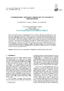 A combinatorial approach in predicting the outcome of tennis matches