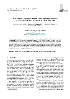 Analysis of safeness in a Petri net-based specification of the control part of cyber-physical systems
