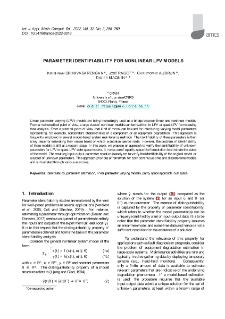 Parameter identifiability for nonlinear LPV models