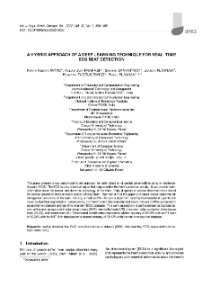 A hybrid approach of a deep learning technique for real-time ECG beat detection