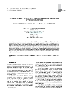 ATiPreTA: An analytical model for time-dependent prediction of terrorist attacks
