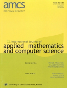 International Journal of Applied Mathematics and Computer Science (AMCS), volume 33, number 1 (2023) - Contents