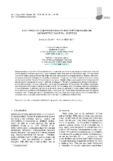 Lightweight compression with encryption based on asymmetric numeral systems