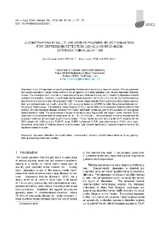 A contemporary multi-objective feature selection model for depression detection using a hybrid pBGSK optimization algorithm