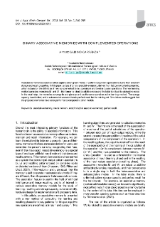 Binary associative memories with complemented operations