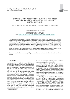 Dynamic sliding mode control based on a full-order observer: Underactuated electro-mechanical system regulation