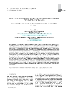 Developing Hessian-free second-order adversarial examples for adversarial training