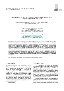 Mitigating cyber-intrusions in medical devices with agent-based self-healing