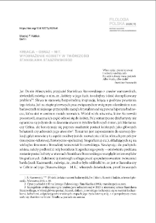 Kreacja - obraz - mit. Wyobrażenie kobiety w tw&oacute;rczości Stanisława Staszewskiego = Creation - image - myth. The female figure in Stanisław Staszewski`s oeuvre
