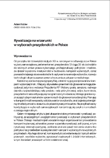 Rywalizacja na wizerunki w wyborach prezydenckich w Polsce