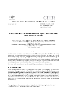Structural Health Monitoring for Dębica Railway Steel Arch Bridge in Poland