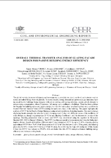 Overall Thermal Transfer Analysis of Glazing Facade Design for Passive Building Energy Efficiency