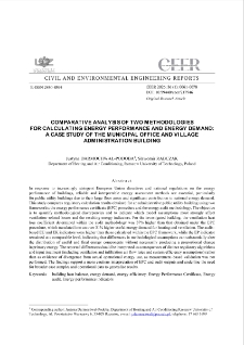 Comparative Analysis of Two Methodologies for Calculating Energy Performance and Energy Demand: a Case Study of the Municipal Office and Village Administration Building