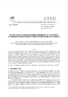 Hydrological Modeling-Based Assessment of the Impact of Urbanization on Runoff From Watercourse Catchments
