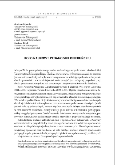 Koło Naukowe Pedagogiki Opiekuńczej = Scientific Circle of Care Pedagogy