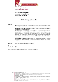 ESG in the public sector