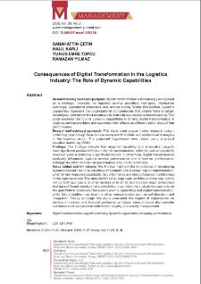 Consequences of Digital Transformation in the Logistics Industry: The Role of Dynamic Capabilities