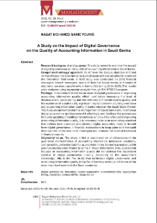 A Study on the Impact of Digital Governance on the Quality of Accounting Information in Saudi Banks