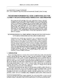 The Sovereign Residential Edge: a methodology for classifying Data Space requirements at user premises = Sovereign Residential Edge: metodologia klasyfikacji wymagań Data Space na poziomie użytkownika końcowego